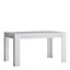 Fribo extending dining table 140-180cm in White