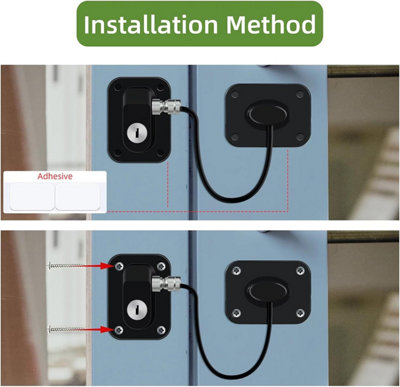 Fridge & Freezer Lock Baby Proof Refrigerator Lock with 2 Keys Child ...