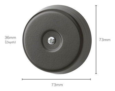 Friedland Honeywell D792 Underdome Traditional Door Bell Classic Wired Doorbell 8V AC - Black - 3