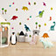 Friendly Dinosaurs Wall Sticker Pack Children's Bedroom Nursery Playroom Décor Self-Adhesive Removable