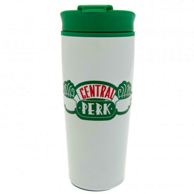 Friends Central Perk Metal Travel Mug White/Green (One Size)