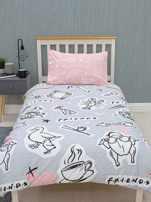 Friends Coffee Single Duvet Cover Set