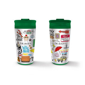 Friends Icons Travel Mug Multicoloured (One Size)