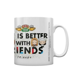 Friends Life Is Better With Friends Chibi Mug White/Black (One Size)