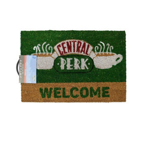 Friends Official Central Perk Door Mat Green/Brown (One Size)