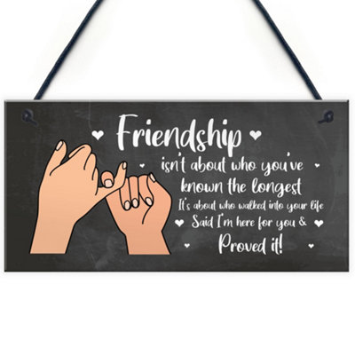 Best　Friend　Plaque　at　DIY　Birthday　Gift　You　Christmas　Thank　BQ　For　Gift　Friendship　Women