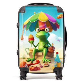 Frog On A Beach Holiday Suitcase - Cabin