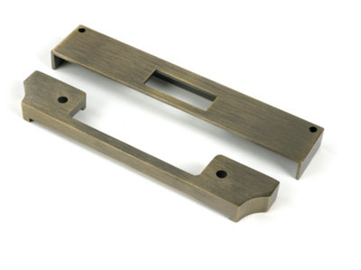 From The Anvil Aged Brass  1/2" Rebate Kit for Euro Dead Lock