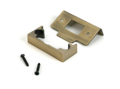From The Anvil Aged Brass  1/2" Rebate Kit for Tubular Mortice Latch
