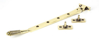 From The Anvil Aged Brass 10 Inch Reeded Stay