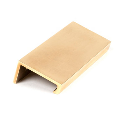 From The Anvil Aged Brass 100mm Plain Edge Pull