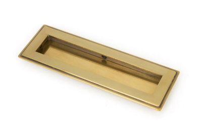 From The Anvil Aged Brass 175mm Art Deco Rectangular Pull