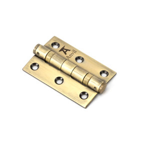 From The Anvil Aged Brass 3 Inch Ball Bearing Butt Hinge (pair) ss