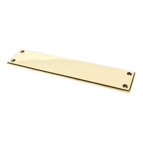 From The Anvil Aged Brass 300mm Art Deco Fingerplate