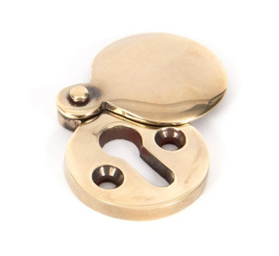 From The Anvil Aged Brass 30mm Round Escutcheon