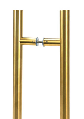 From The Anvil Aged Brass (316) 0.9m T Bar Handle B2B 32mm Dia.