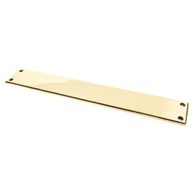 From The Anvil Aged Brass 425mm Art Deco Fingerplate