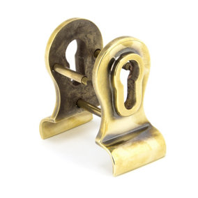 From The Anvil Aged Brass 50mm Euro Door Pull (Back to Back fixings)