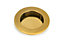 From The Anvil Aged Brass 75mm Plain Round Pull