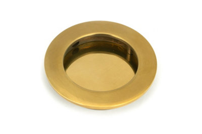 From The Anvil Aged Brass 75mm Plain Round Pull