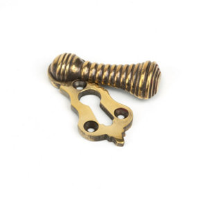 From The Anvil Aged Brass Beehive Escutcheon