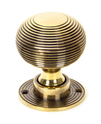 From The Anvil Aged Brass Beehive Mortice/Rim Knob Set