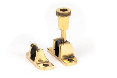 From The Anvil Aged Brass Brompton Brighton Fastener (Radiused)