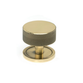 From The Anvil Aged Brass Brompton Cabinet Knob - 38mm (Plain)
