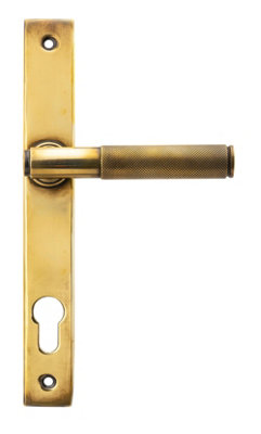 From The Anvil Aged Brass Brompton Slimline Lever Espag. Lock Set Price Comparisons | Compare The Build