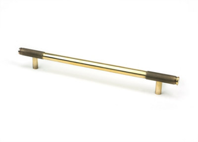 From The Anvil Aged Brass Half Brompton Pull Handle - Large