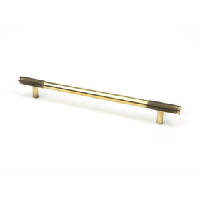 From The Anvil Aged Brass Half Brompton Pull Handle - Large