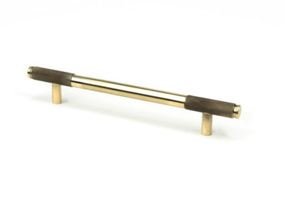 From The Anvil Aged Brass Half Brompton Pull Handle - Medium