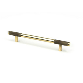 From The Anvil Aged Brass Half Brompton Pull Handle - Medium