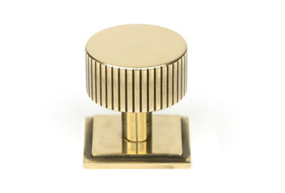 From The Anvil Aged Brass Judd Cabinet Knob - 32mm (Square)