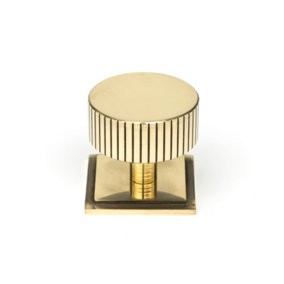 From The Anvil Aged Brass Judd Cabinet Knob - 38mm (Square)
