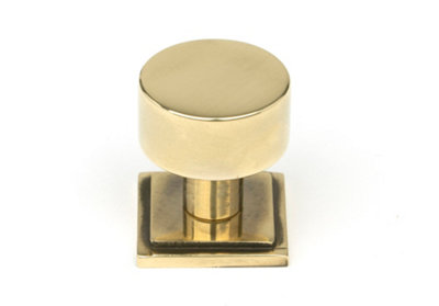 From The Anvil Aged Brass Kelso Cabinet Knob - 25mm (Square)