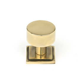 From The Anvil Aged Brass Kelso Cabinet Knob - 25mm (Square)