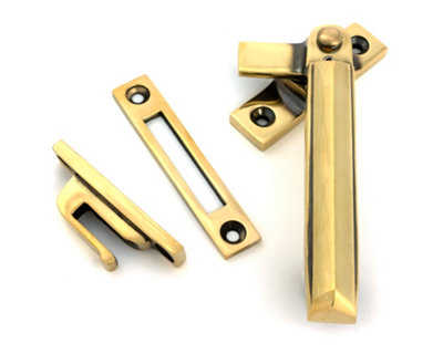 From The Anvil Aged Brass Locking Art Deco Fastener - RH