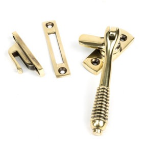 From The Anvil Aged Brass Locking Reeded Fastener