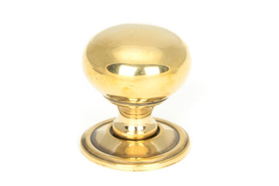 From The Anvil Aged Brass Mushroom Cabinet Knob 32mm