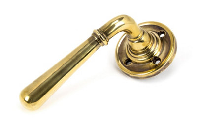 From The Anvil Aged Brass Newbury Lever on Rose Set - Unsprung