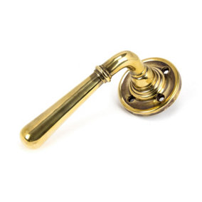From The Anvil Aged Brass Newbury Lever on Rose Set - Unsprung