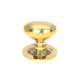 From The Anvil Aged Brass Oval Cabinet Knob 33mm