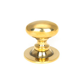 From The Anvil Aged Brass Oval Cabinet Knob 40mm
