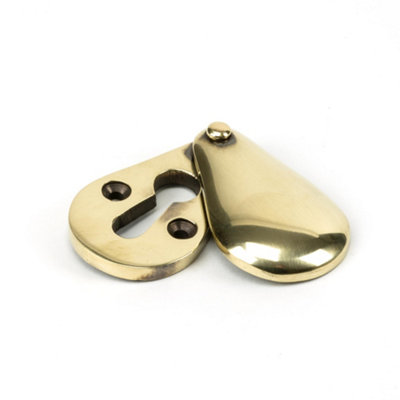 From The Anvil Aged Brass Plain Escutcheon