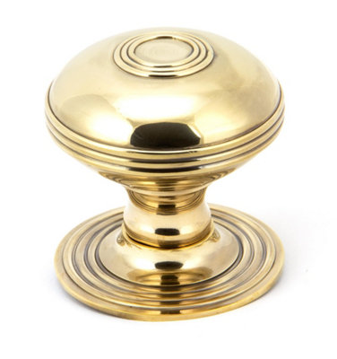 From The Anvil Aged Brass Prestbury Centre Door Knob