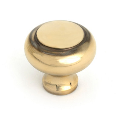 From The Anvil Aged Brass Regency Cabinet Knob - Large