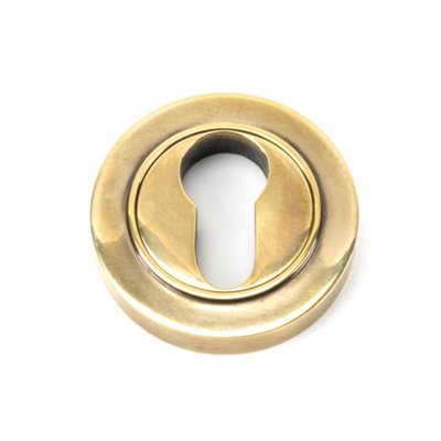 From The Anvil Aged Brass Round Euro Escutcheon (Plain) Price Comparisons | Compare The Build