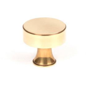 From The Anvil Aged Brass Scully Cabinet Knob - 38mm