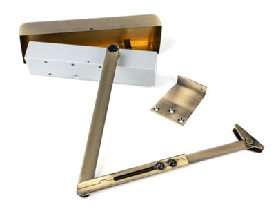 From The Anvil Aged Brass Size 2-5 Door Closer & Cover